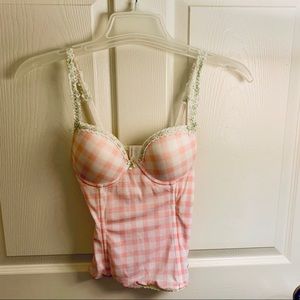 Jessica Simpson gingham corset